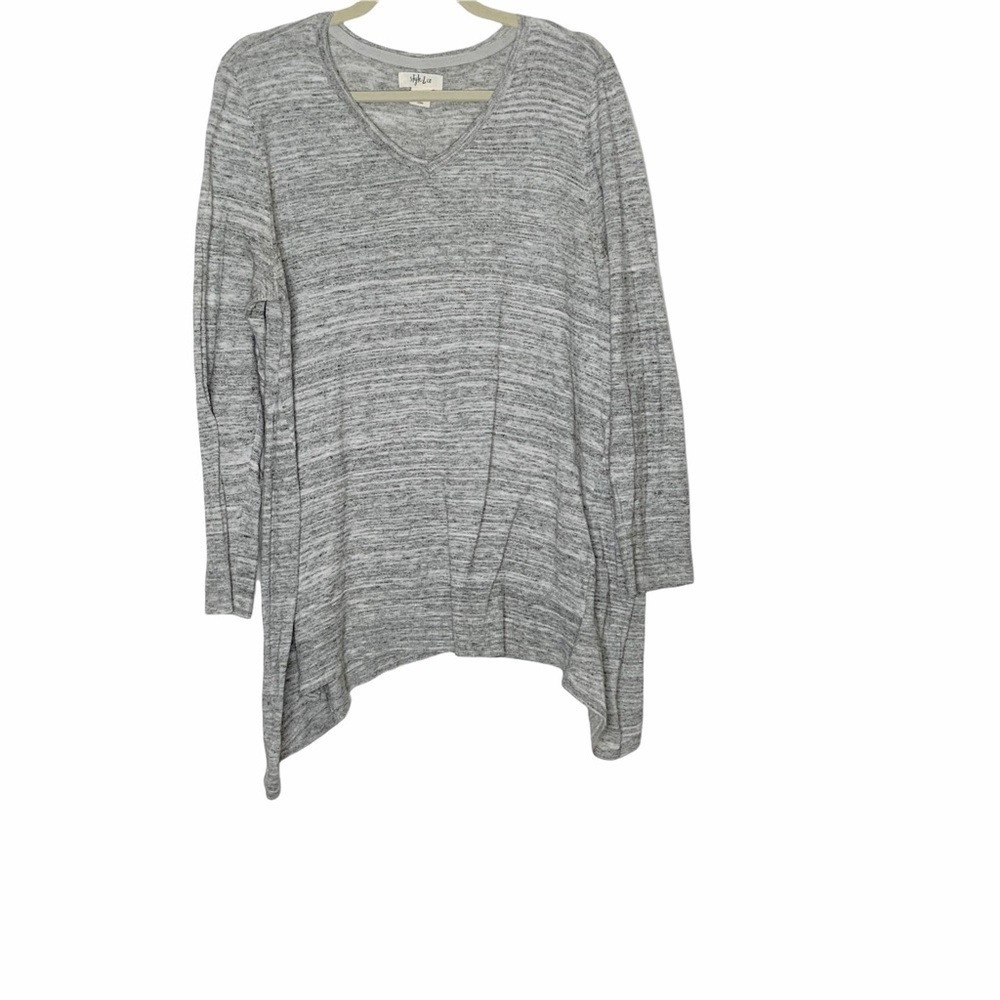 Style & CO grey light weight asymmetrical sweater